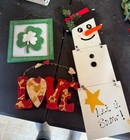 Front Door Decor, Set Of 4 Holiday/seasonal Wooden Hanging Items — photo 2