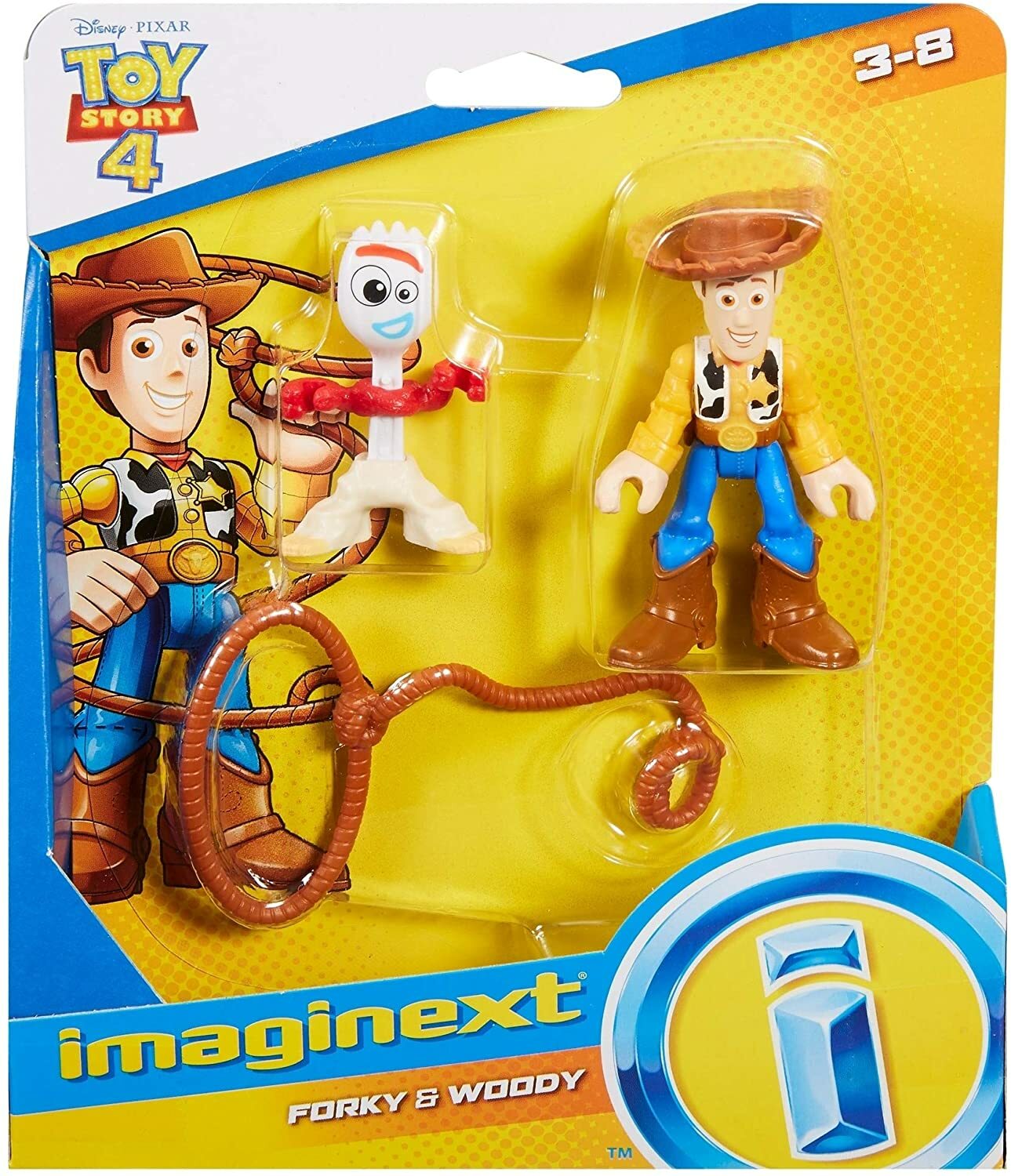 Toy Story 4 Fisher Price Imaginext Disney Pixar Woody & Forky Mini-Figures GBG90