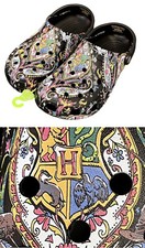 Crocs Adult Harry Potter Hogwarts Vera Bradley Clog Women 12 Men 10 NWt