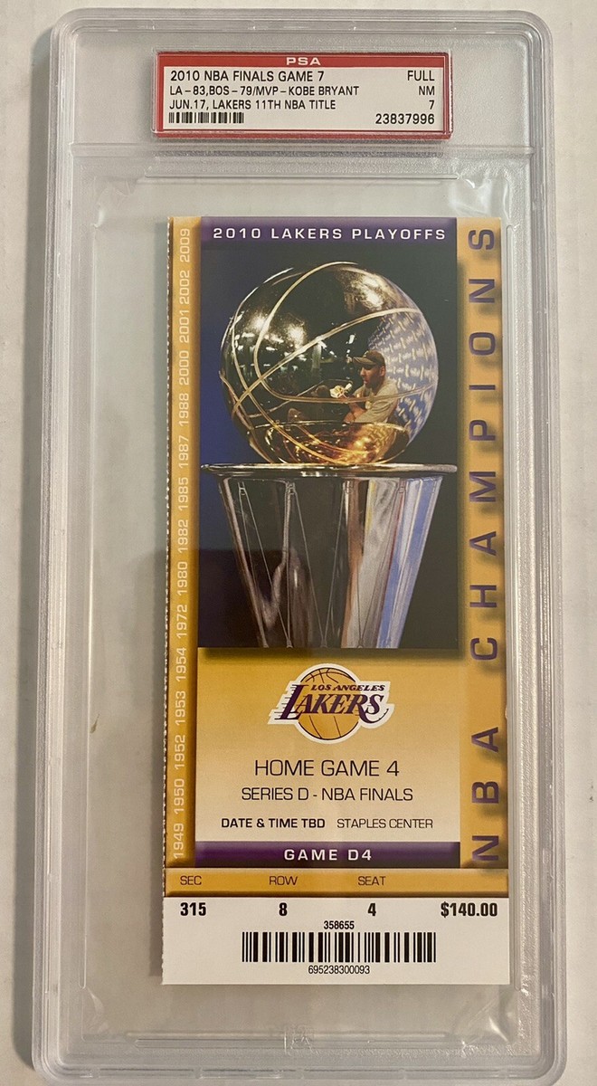 K*y様 激安スタート デッドストック 2010 NBA FINAL コービーブ Kobe Bryant LA Lakers vs Celtics 2010 NBA Finals Game 7 Full