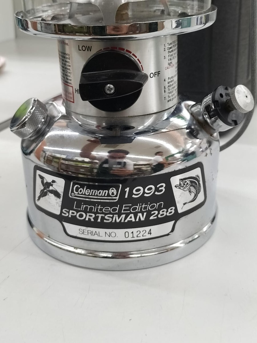 Coleman Lantern 1993 Limited Edition SPORTMAN 288DELUXE l20 Coleman Lantern 1993 Limited Edition SPORTMAN 288DELUXE l20