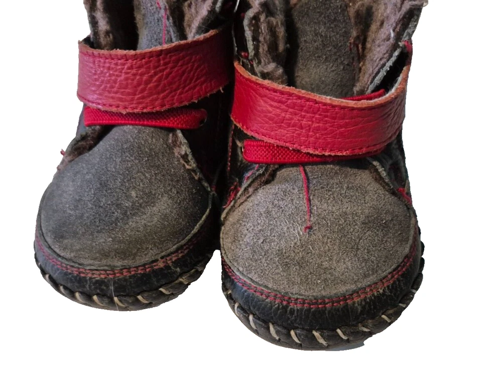 Zapatos de cuna suaves para bebé botines forrados de lana 2 mocasines Foto 3 de 4