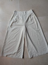 Miss Bamboo 30s 40s Vintage Style Culottes Wide Leg. Size 12. White