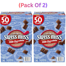 Swiss Miss Milk Chocolate Flavor Hot Cocoa Mix, 1.38 oz. 50-Count Pack of 2 