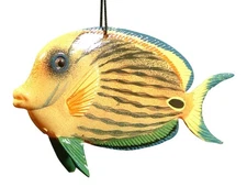 Carribean Sea Tiki Hanging 3-D Tropical Tiki Fish 4 inch ORN15