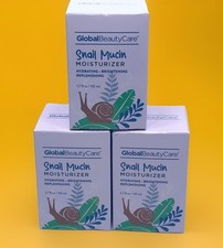 Snail Mucin Moisturizer Hydrating Global Beauty Care 3 pack Blighting Replenish