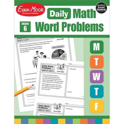 Daily Word Problems, Grade 6 by Evan-Moor Educational Publishers (English) Paper