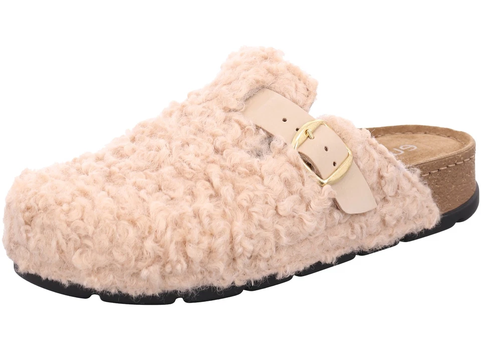 Rohde Damen Pantoffel Plüsch Clog mit Memoryfoam & Korkoptik D.Soave 6017 - Bild 1 von 1