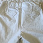 Old Navy Pixie High-Rise White Dress Pants, Solid Flat Front, Pockets — photo 5