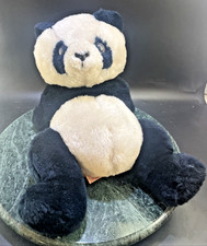 Vintage Dakin Peaches Panda Bear Plush Leaning Back Reclining Stuffed 1979 Korea