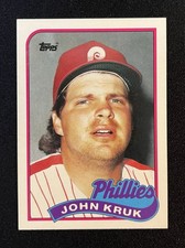 Topps 1989 Traded John Kruk #63T Philadelphia Phillies Baseball Card