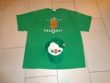 Vintage San Francisco Giants St. Patricks Day  XL T-shirt & Hap Cap