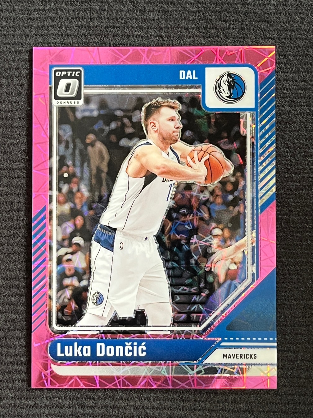 Luka Doncic 2024-25 Panini Donruss Optic Pink Velocity /79 #214