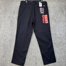 New Dickies Pants Mens 38x32 Black 874 Flex original Fit Work Chino Straight Leg