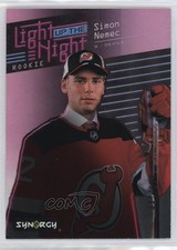 2023 Upper Deck Synergy Light Up The Night Rookies Pink 44/699 Simon Nemec r6v