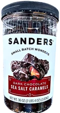 Sanders Dark Chocolate Sea Salt Caramel 36 Ounce Jar EXP 09/2026