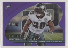 2021 Panini Playoff Behind The Numbers Purple Prizm Brian Dawkins HOF 0jo2