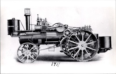 1911 Minneapolis Steam Tractor Postcard L.L. Cook Co. Vintage