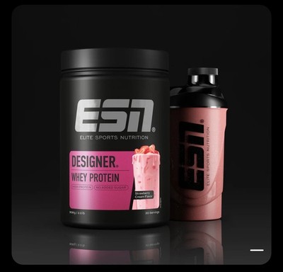 ESN Designer Whey Protein 908g Dose 42,84  /kg Strawberry Cream