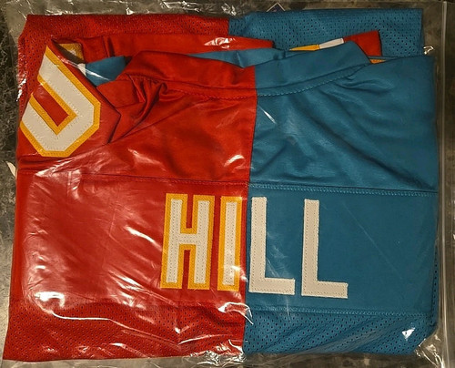 Tyreek Hill Spilt KC/Miami Dolphins Signed Autograph Jersey COA AUTHENTIC