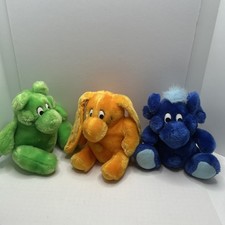 Kodak Kolorkins Plush Lot of green, orange, and blue Vintage fair condition