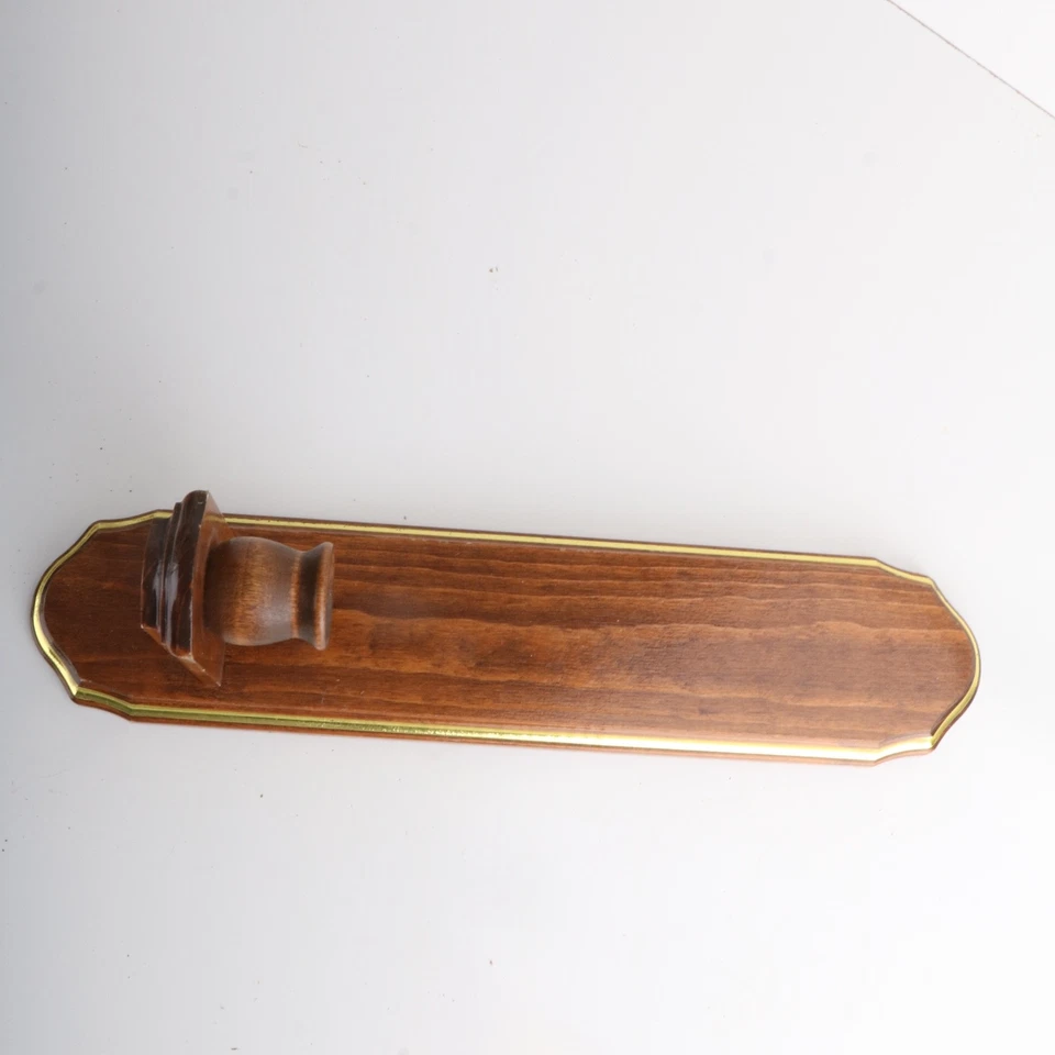 Wall Sconce Candle Holder Votive Cup Brown Wood - Image 2 of 4