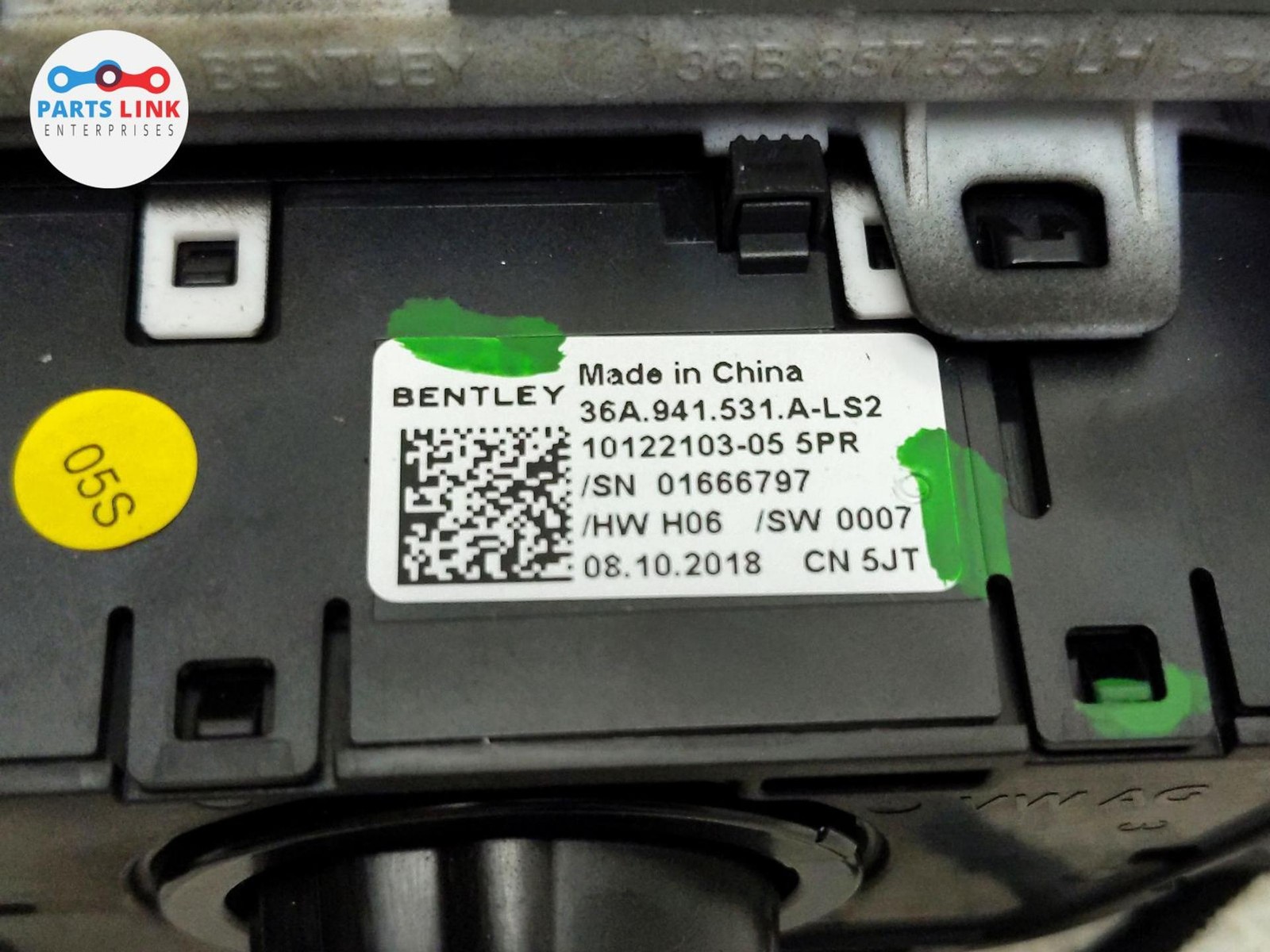 2016-20 BENTLEY BENTAYGA HEADLIGHT CONTROLS BUTTONS DIMMER SWITCH HARNESS PLUG