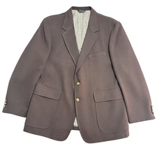 Vintage Royal Craft Blazer Mens 42S Brown Sport Coat Made USA Classic 70s