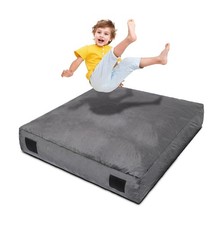Homewell 5 x 5 Ft Crash Pad Soft Velvet Cover Sensory Crash Pad for Kids