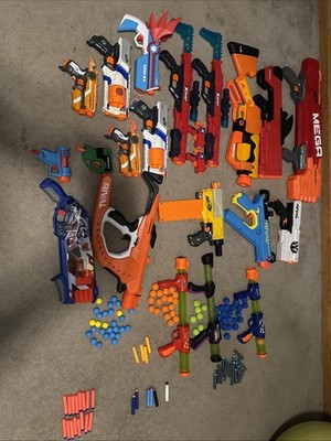 Lot Of 19 Nerf Guns | 3 Power Poppers | Includes Some Ammo