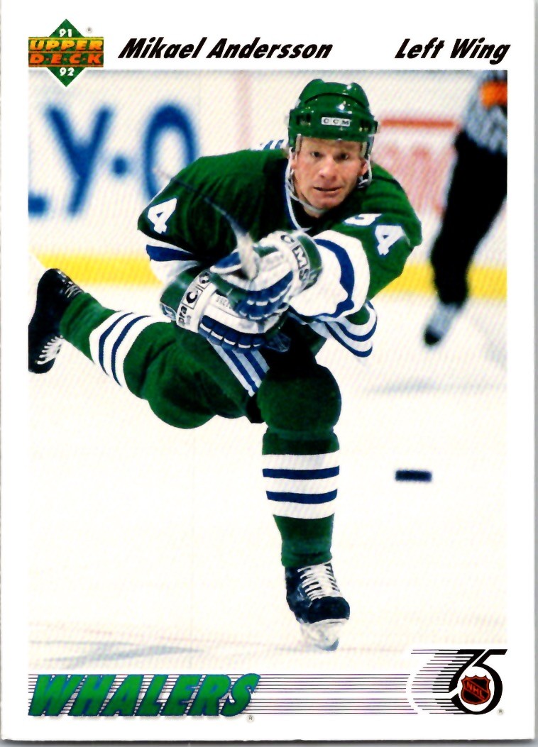 1991-92 Upper Deck Mikael Andersson #238 Hartford Whalers