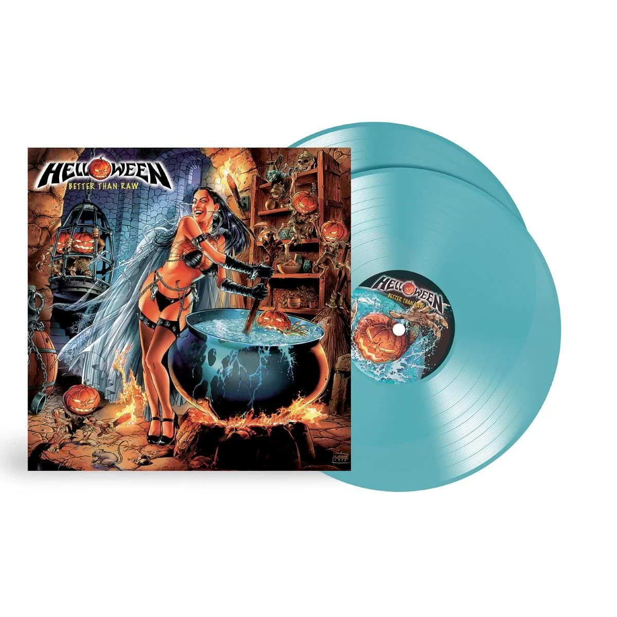 Helloween Better Than Raw Expanded Edition Turquoise Colour LP
