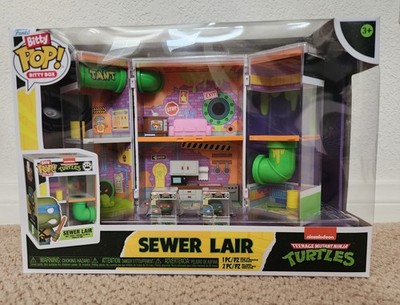 Funko Bitty POP! Bitty Box Teenage Mutant Ninja Turtles Sewer Lair Boxed Display