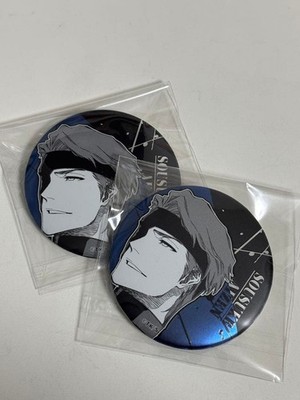 Used_BLEACH Aizen Sousuke Collection Can Badge Set of 2