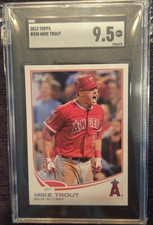 2013 Topps Mike Trout #338 Rookie of the Year SGC graded Mint+ 9.5 Angels