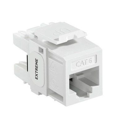LEVITON Cat 6 Jack (60) + 2 Port Wall Plate (30)