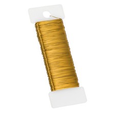38Yard Floral Wire Flexible Paddle Wire 20 Gauge Florist Wire Dark Gold