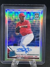 2019 Panini Optic Rated Rookie Signature Enyel de Los Santos #RRS-ES Holo Prizm