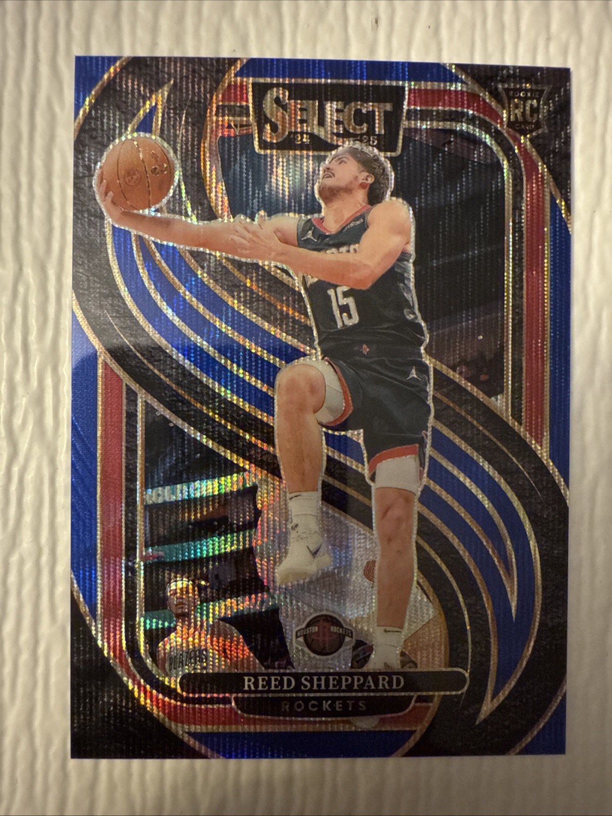 REED SHEPPARD 2024-25 SELECT PREMIER LEVEL ROOKIE BLUE WAVE RC /75