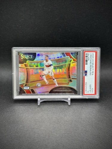 Cristiano Ronaldo 2023 Panini Select FIFA Field Level Prizm PSA 10 Portugal