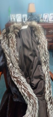 A Real Mink full length Coat. Size 12-14. Email Me For Info.