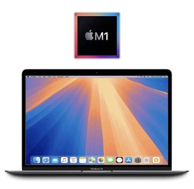 2020 Apple 90%+ M1 MacBook Air 13.3'' 8GB/128GB SSD (Gray) A2337 w/Warranty
