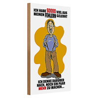 Holzschild Spruch 20X30 Ich Habe Viel Aus Fehlern Gelernt