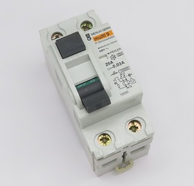 Merlin Gerin multi9 FI-Schutzschalter Typ A Fehlerstromschutzschalter 25A 30mA