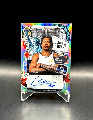 Pre-RC Auto! Chris Cenac Jr. 2025 Topps Chrome McDonald's Billboard Ink Auto SP