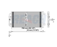 Reach Cooling Aluminum A/C Condenser  Direct Fit