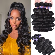12A Human Hair Body Wave Bundles 18-20" 400g 4 Pcs Brazilian Virgin Natural