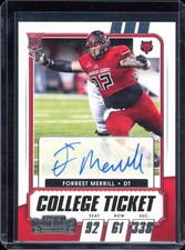 2021 Contenders Draft Picks College Ticket #263 Forrest Merrill Rookie Auto
