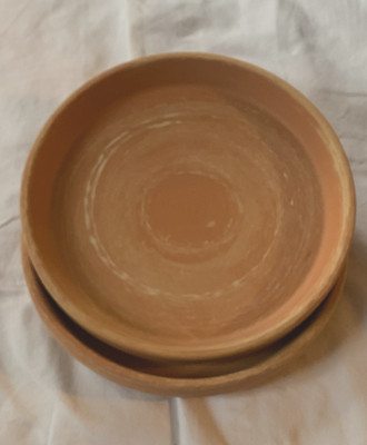 Tonuntersetzer Untersetzer Terracotta, marmoriert, Ø 18 20 22 24 26 28 32 38 cm