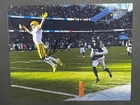 Christian Watson Signed Green Bay Packers Football 8x10 Photo Autographed